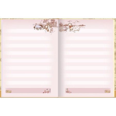 Foto ilustrativa Caderno Brochura Decorado Capa Dura 1/8 Pooh 80 Folhas