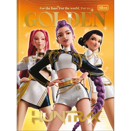 Foto ilustrativa Caderno Brochura Universitário Guerreiras do KPop 80 Folhas