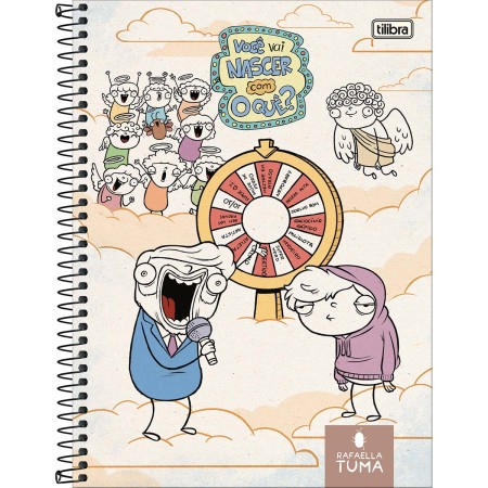 Foto ilustrativa Caderno Capa Dura Universitário 1 Matéria Rafaella Tuma 80 Folhas