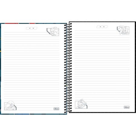 Foto ilustrativa Caderno Capa Dura Universitário 1 Matéria Sonic DC 80 Folhas