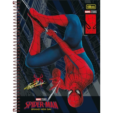 Foto ilustrativa Caderno Capa Dura Universitário 1 Matéria Spider Man: Brand New Day 80 Folhas
