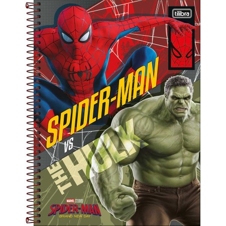 Foto ilustrativa Caderno Capa Dura Universitário 1 Matéria Spider Man: Brand New Day 80 Folhas