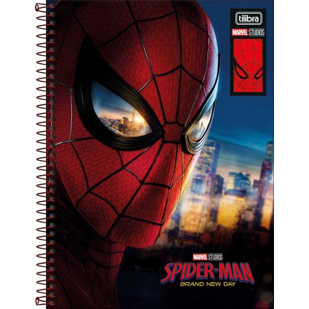 Foto ilustrativa Caderno Capa Dura Universitário 1 Matéria Spider Man: Brand New Day 80 Folhas