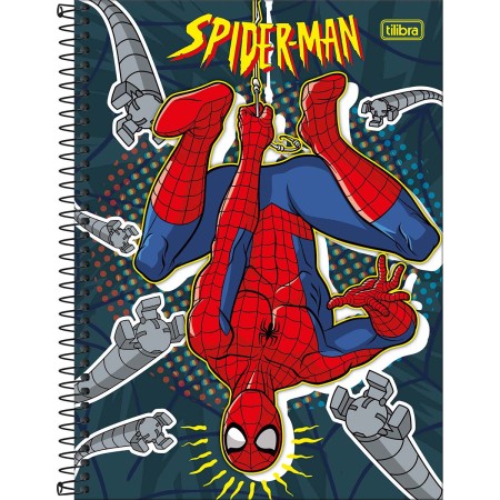 Foto ilustrativa Caderno Capa Dura Universitário 1 Matéria Spider- Man Fit 80 Folhas