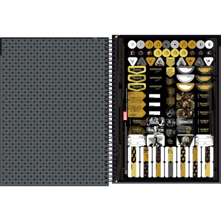 Foto ilustrativa Caderno Capa Dura Universitário 1 Matéria Thunderbolts 80 Folhas