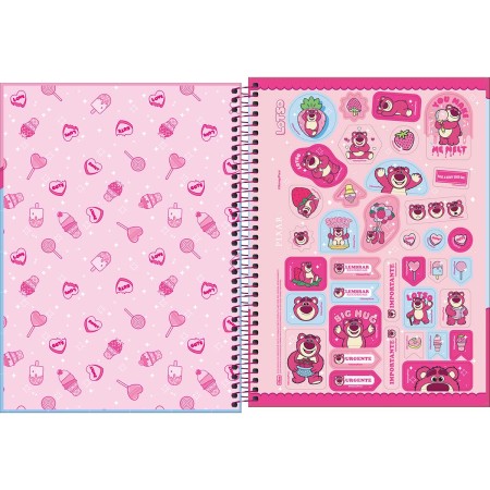 Foto ilustrativa Caderno Capa Dura Universitário 10 Matérias Lotso 160 Folhas
