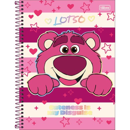 Foto ilustrativa Caderno Capa Dura Universitário 10 Matérias Lotso 160 Folhas