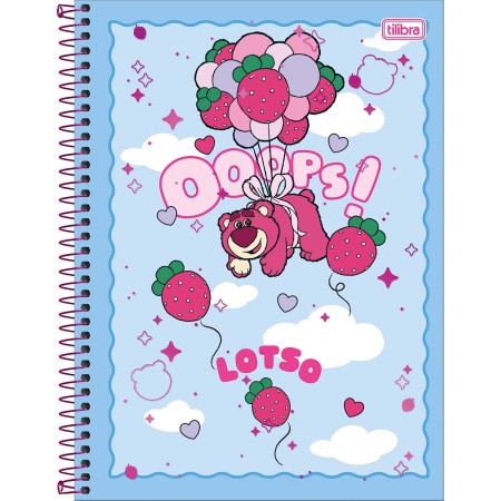 Foto ilustrativa Caderno Capa Dura Universitário 10 Matérias Lotso 160 Folhas