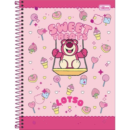 Foto ilustrativa Caderno Capa Dura Universitário 10 Matérias Lotso 160 Folhas