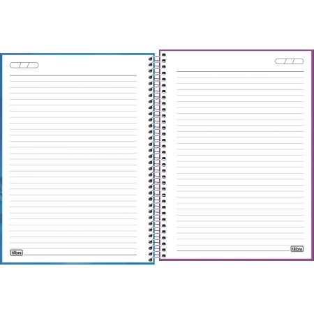 Foto ilustrativa Caderno Capa Dura Universitário 10 Matérias  Princesas Fit 160 Folhas