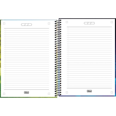 Foto ilustrativa Caderno Capa Dura Universitário Connect 1 Matéria 4-Fun 80 Folhas