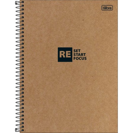 Foto ilustrativa Caderno Capa Dura Universitário Kraftwork 1 Matéria 80 Folhas