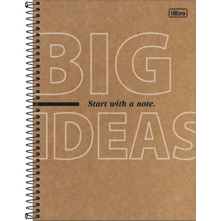 Foto ilustrativa Caderno Capa Dura Universitário Kraftwork 1 Matéria 80 Folhas