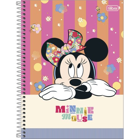 Foto ilustrativa Caderno Capa Dura Universitário Minnie Fit 1 Matéria 80 Folhas