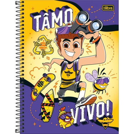 Foto ilustrativa Caderno Capa Dura Universitário Natan Por Aí 1 Matéria 80 Folhas