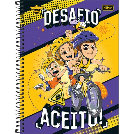 Foto ilustrativa Caderno Capa Dura Universitário Natan Por Aí 1 Matéria 80 Folhas