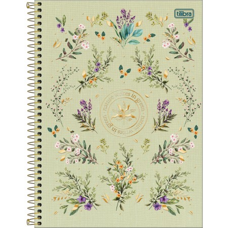 Foto ilustrativa Caderno Capa Dura Universitário Naturalis 1 Matéria 80 Folhas