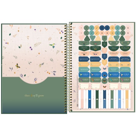 Foto ilustrativa Caderno Capa Dura Universitário Naturalis 10 Matérias 160 Folhas