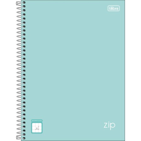 Foto ilustrativa Caderno Capa Dura Universitário Quadriculado 1x1 cm Zip Colors 80 Folhas