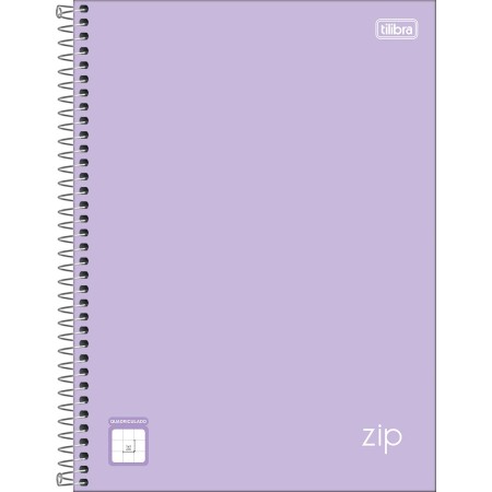 Foto ilustrativa Caderno Capa Dura Universitário Quadriculado 1x1 cm Zip Colors 80 Folhas