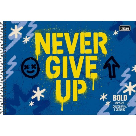 Foto ilustrativa Caderno Cartografia e Desenho Bold One Masculino 80 Folhas