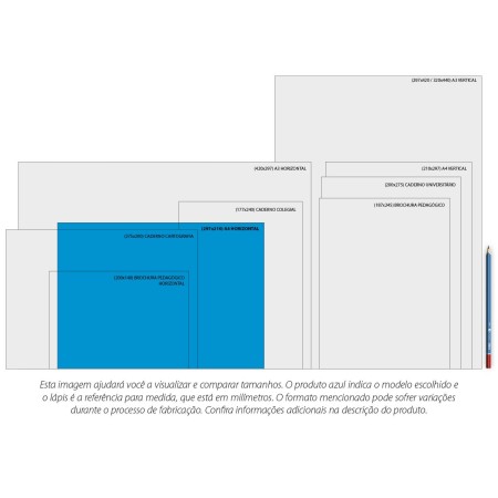 Foto ilustrativa Caderno Colado Criativo Académie 32 Folhas