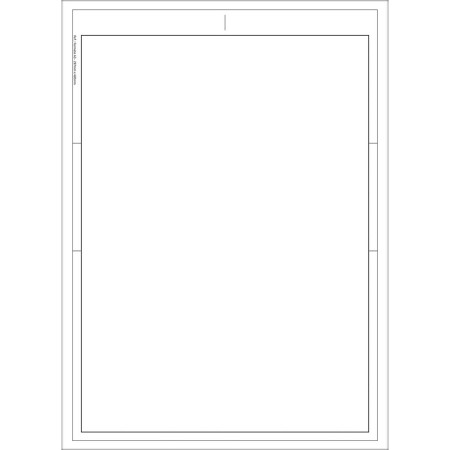 Foto ilustrativa Caderno Colado Layout A3 Branco com Margem Académie 50 Folhas
