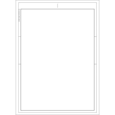 Foto ilustrativa Caderno Colado Layout A3 Branco com Margem Tilibra 50 Folhas