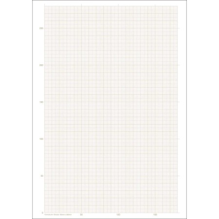 Foto ilustrativa Caderno Colado Milimetrado A4 Branco Tilibra 50 Folhas