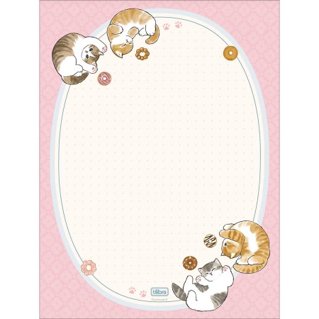 Foto ilustrativa Caderno Colado Papel de Carta Mofusand 48 Folhas