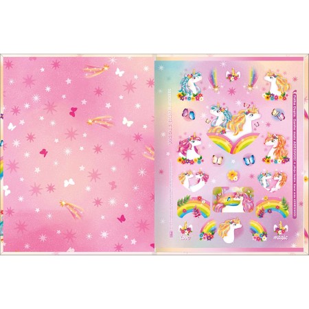 Foto ilustrativa Caderno de Caligrafia Brochura Capa Dura Blink 40 Folhas