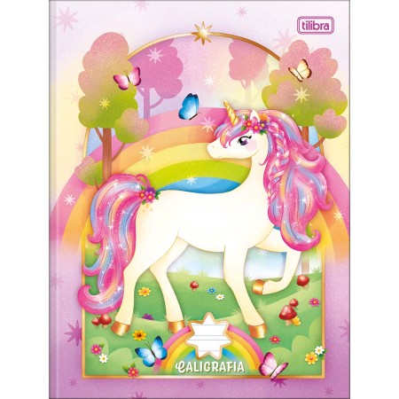 Foto ilustrativa Caderno de Caligrafia Brochura Capa Dura Blink 40 Folhas