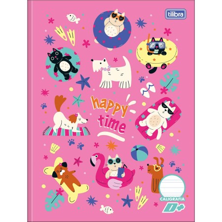 Foto ilustrativa Caderno de Caligrafia Brochura Capa Dura D+ 40 Folhas