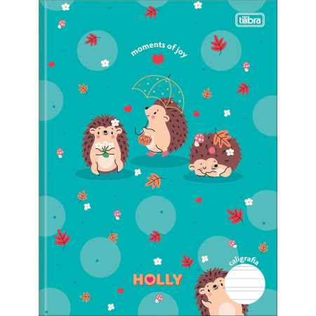 Foto ilustrativa Caderno de Caligrafia Brochura Capa Dura Holly 40 Folhas