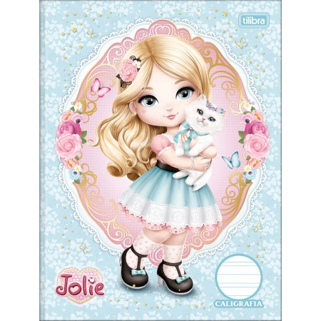Foto ilustrativa Caderno de Caligrafia Brochura Capa Dura Jolie 40 Folhas