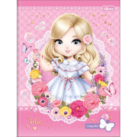 Foto ilustrativa Caderno de Caligrafia Brochura Capa Dura Jolie 40 Folhas