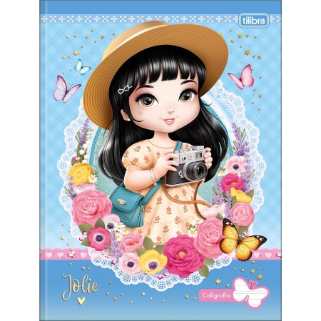 Foto ilustrativa Caderno de Caligrafia Brochura Capa Dura Jolie 40 Folhas