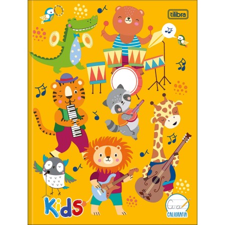 Foto ilustrativa Caderno de Caligrafia Brochura Capa Dura Kids Masculino 40 Folhas