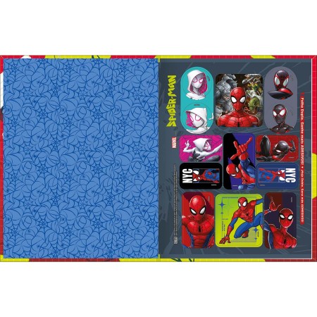 Foto ilustrativa Caderno de Caligrafia Brochura Capa Dura Spider-Man 40 Folhas