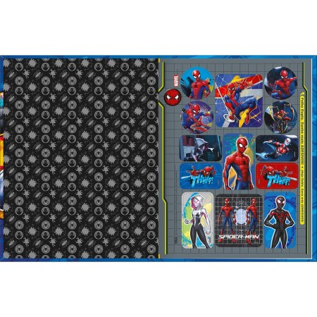 Foto ilustrativa Caderno de Caligrafia Brochura Capa Dura Spider-Man 40 Folhas