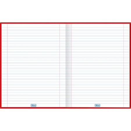 Foto ilustrativa Caderno de Caligrafia Brochura Capa Dura Universitário D+ Vermelho 96 Folhas