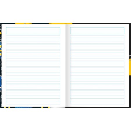 Foto ilustrativa Caderno de Caligrafia Brochura Capa Dura Universitário Sonic 40 Folhas