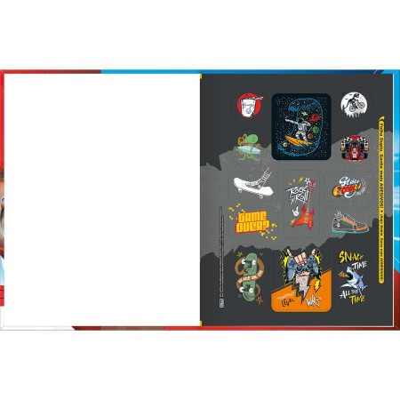 Foto ilustrativa Caderno de Caligrafia Brochura Capa Dura X-Racing 40 Folhas
