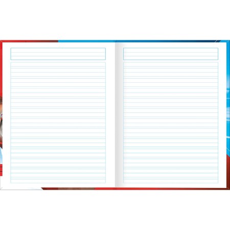 Foto ilustrativa Caderno de Caligrafia Brochura Capa Dura X-Racing 40 Folhas
