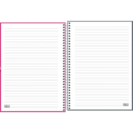 Foto ilustrativa Caderno de Caligrafia Espiral Capa Dura Universitário Lunix 80 Folhas
