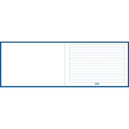 Foto ilustrativa Caderno de Caligrafia Horizontal Brochura Capa Dura Kids 40 Folhas