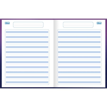 Foto ilustrativa Caderno de Caligrafia Pauta Azul Brochura Capa Dura Spice Kids 40 Folhas