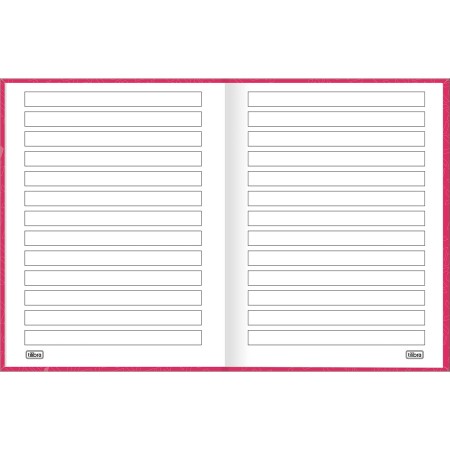 Foto ilustrativa Caderno de Caligrafia Pauta Larga Brochura Capa Dura Lunix 80 Folhas