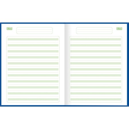 Foto ilustrativa Caderno de Caligrafia Pauta Verde Brochura Capa Dura Kids 40 Folhas