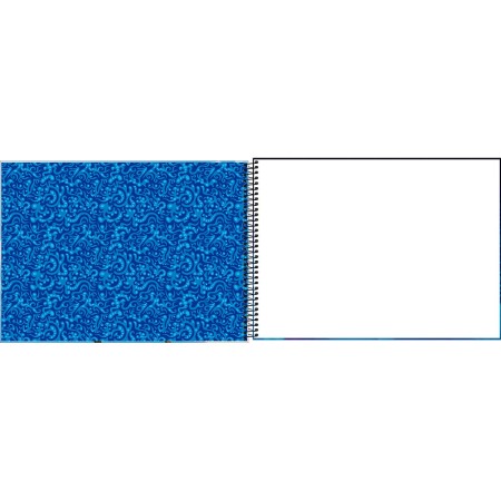 Foto ilustrativa Caderno de Cartografia e Desenho Espiral Capa Dura 4-Fun 80 Folhas